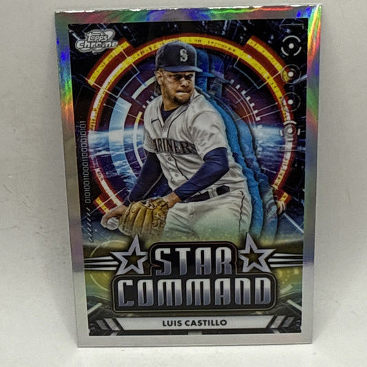 2024 Topps Cosmic Chrome Star Command SC-22 Luis Castillo, Seattle Mariners