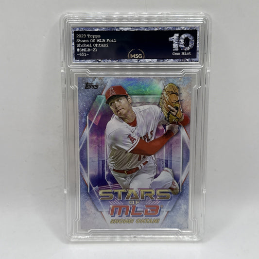 2023 Topps Stars of MLB Shohei Ohtani #SMLB-21 Los Angeles Angels Graded 10 MLB