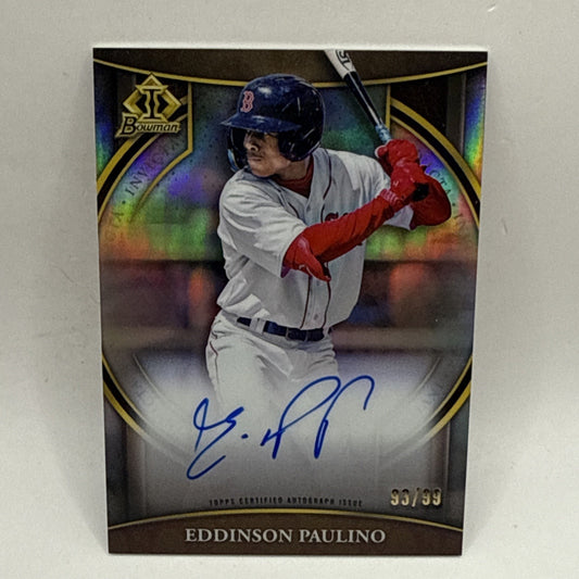 2023 Bowman Invicta #BIVA-EP Eddinson Paulino Prospect Auto /99 MLB Red Sox T6