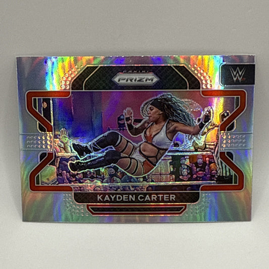 2022 Panini Prizm WWE #95 Kayden Carter Silver Wrestling Card