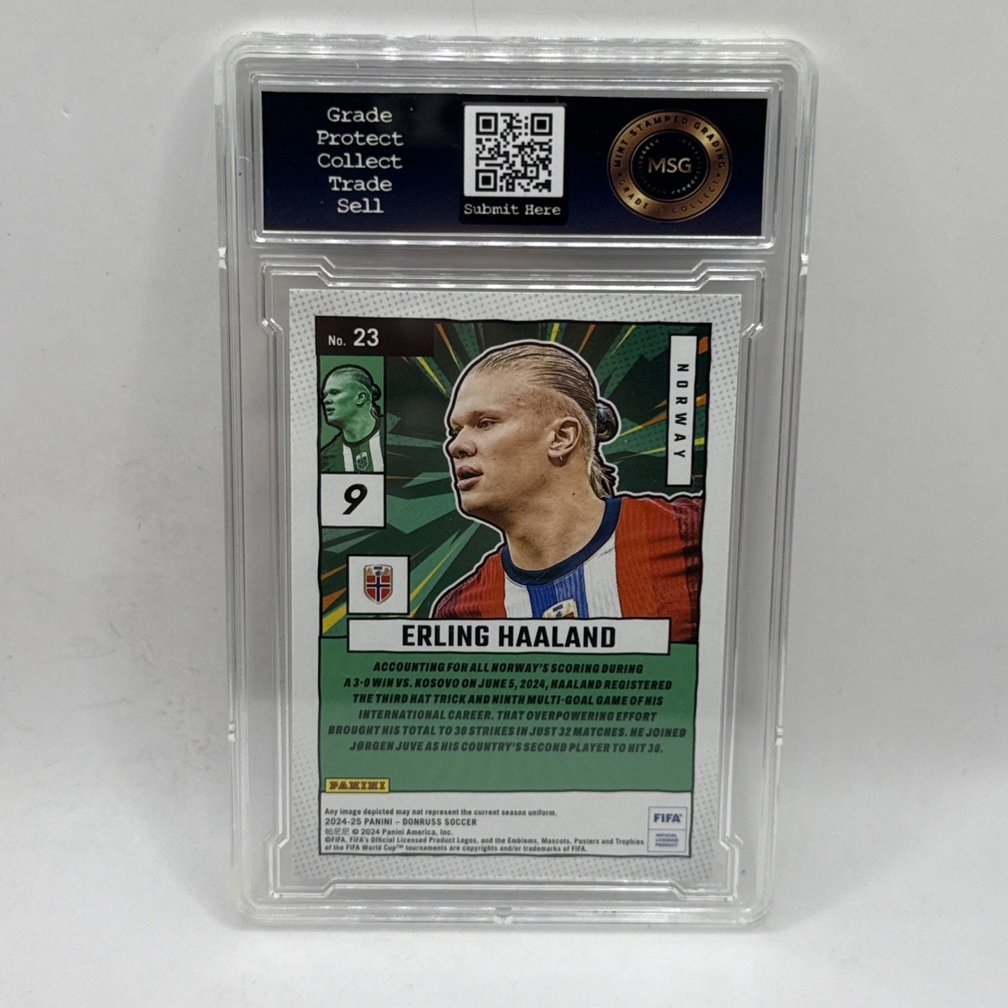 2024-25 Donruss Soccer | Erling Haaland Norway | Net Marvels! Graded 10 Gem Mint