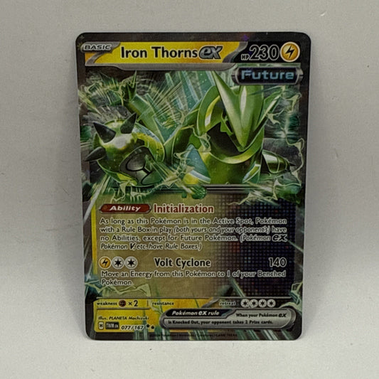 Iron Thorns ex 077/167 Twilight Masquerade Double Rare Holo Pokemon TCG Card NM