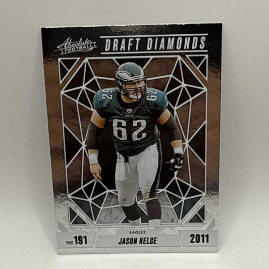 Jason Kelce 2024 Absolute Draft Diamonds #DD-JKE - Philadelphia Eagles