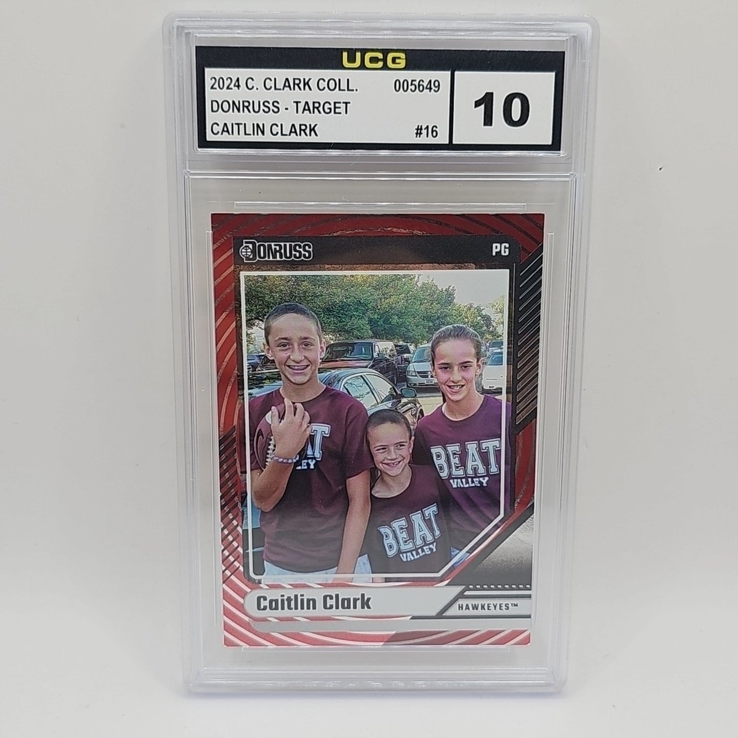 2024 Panini Donruss Catlin Clark Collection #16 Target Red Variation Graded 10