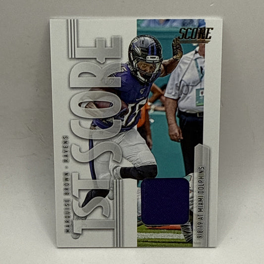 2020 Panini Score Marquise Brown 1st Score - Baltimore Ravens NFL Football Card