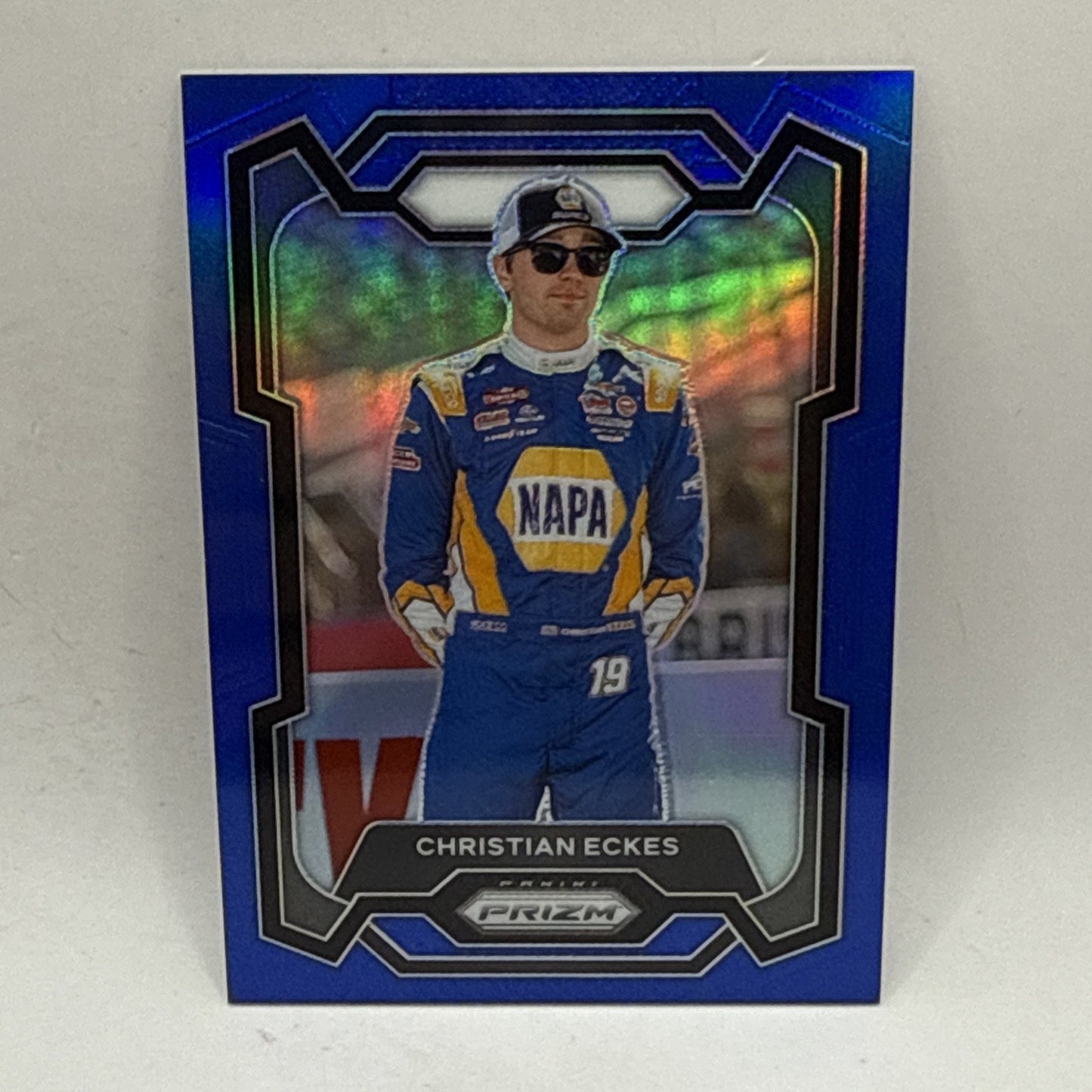 2024 Panini Prizm #20 Christian Eckes Blue Prizm Short Print /199 NASCAR Napa