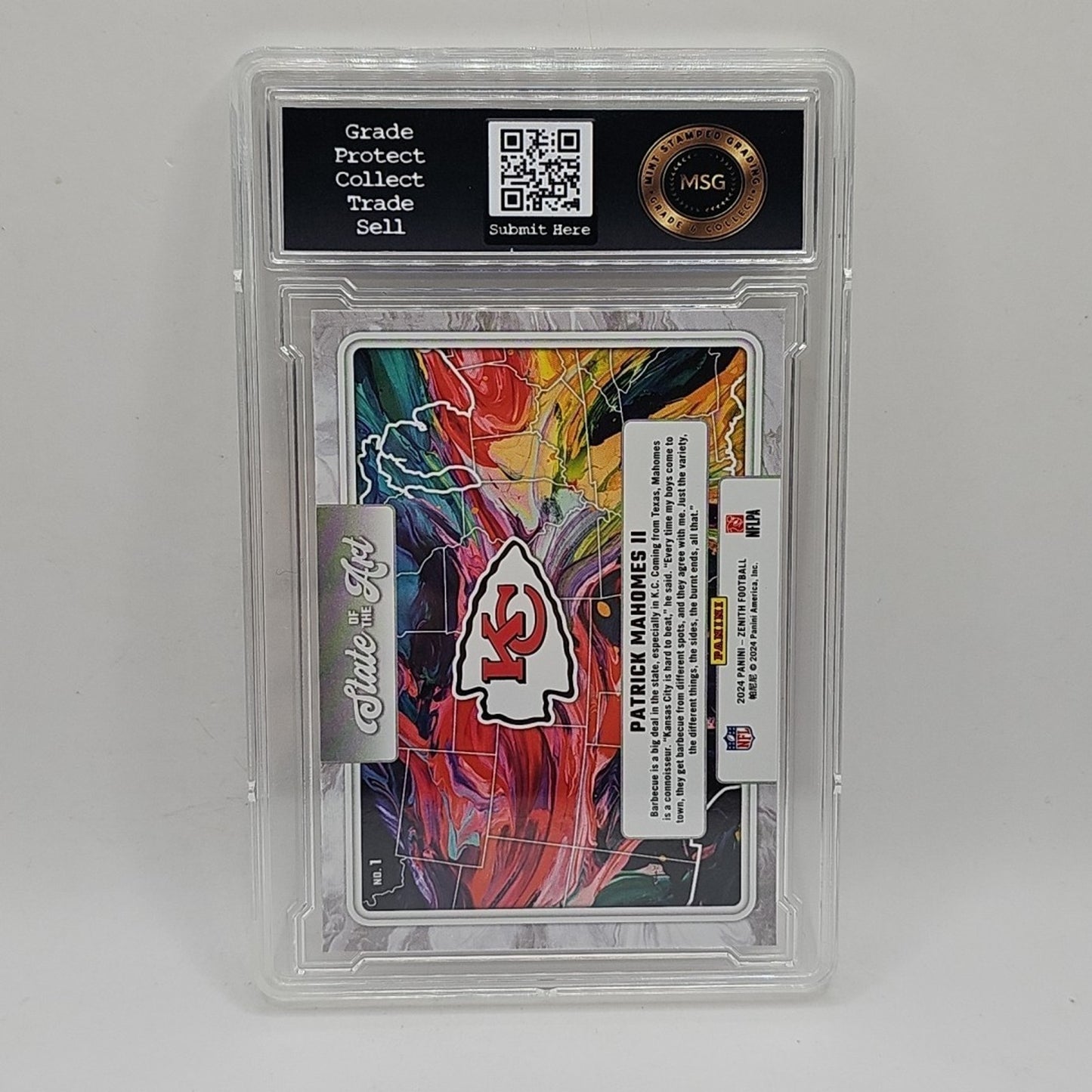 2024 Panini - Zenith Football - Patrick Mahomes II - State of the Art #1 Graded