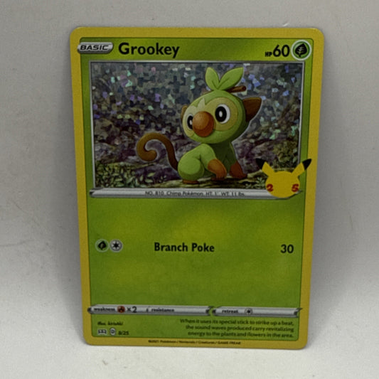 Grookey 008/025 McDonald's 25th Anniversary Promos Holo NM Tcg Card