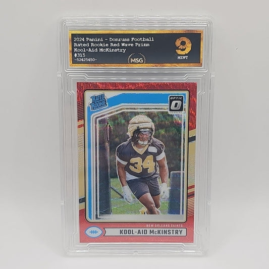 2024 Donruss Optic - Rated Rookie Kool-Aid McKinstry #315 Red Wave Prizm RC MT