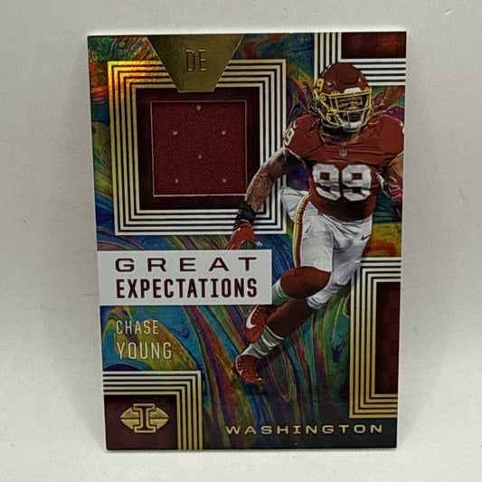 2020 Panini Illusions Great Expectations Chase Young #GE-21 RC Relic 49ers