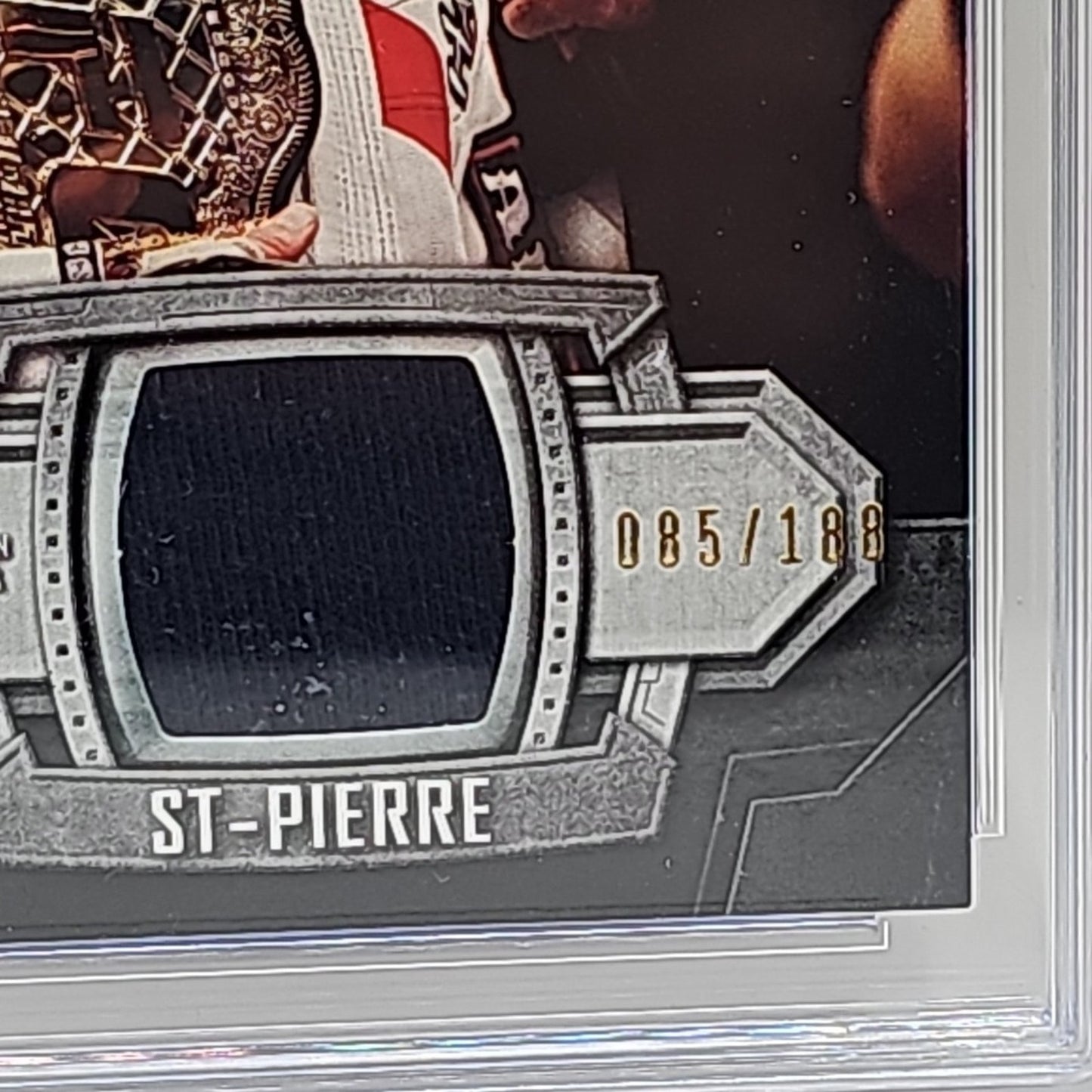 2014 TOPPS UFC KNOCKOUT Georges St-Pierre #KR-GS RELIC PARALLEL /188 Graded 9