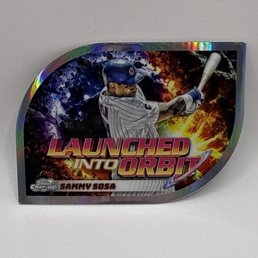 2024 Topps Cosmic Chrome - Launched Into Orbit Sammy Sosa #LIO-10 Die-cut Cubs