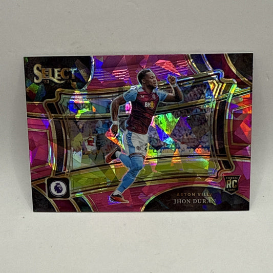 2023-24 Panini Select Jhon Duran Pink Ice Cracked Field Level Prizm RC #227