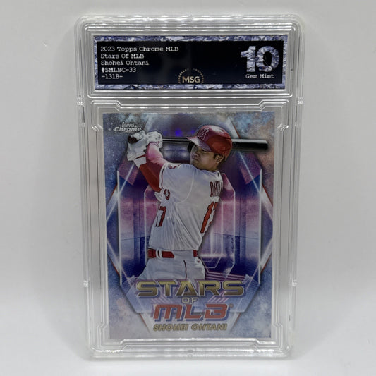 Shohei Ohtani 2023 Topps Stars Of MLB #SMLB33 Graded 10 Los Angeles Angels