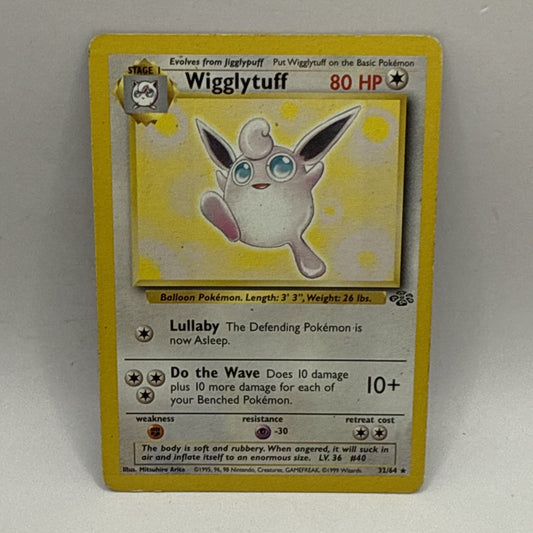 Wigglytuff 32/64 Jungle-Unlimited Edition Regular HP DMG Tcg Collectible Card