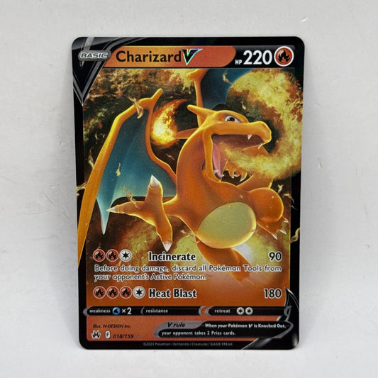 2023 Crown Zenith Charizard 018/159 Ultra Rare Pokémon LP Card
