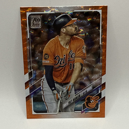 2021 Topps Series 2 Trey Mancini Baltimore Orioles Insert Orange Foil /299