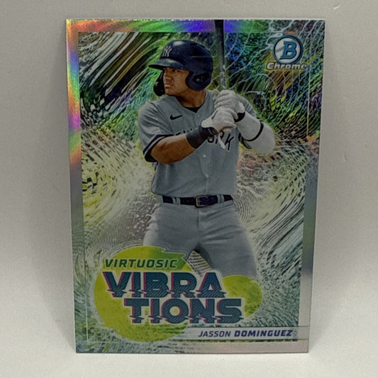 2022 Bowman Chrome Jasson Dominguez VIRTUOSIC VIBRATIONS MLB Yankees