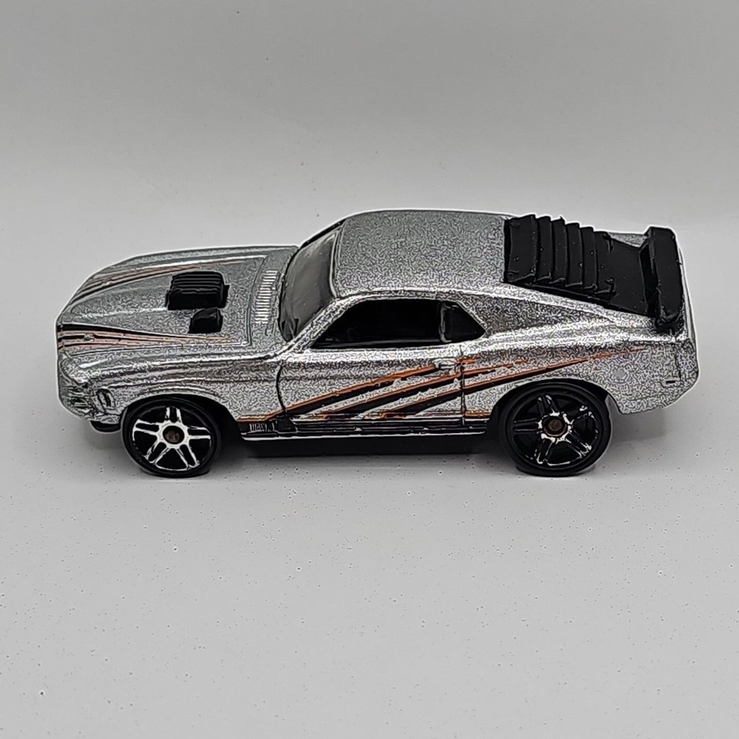 Hot Wheels 1997 Silver Mustang Mach 1 Made in Malaysia Vintage Loose 1:64 Scale