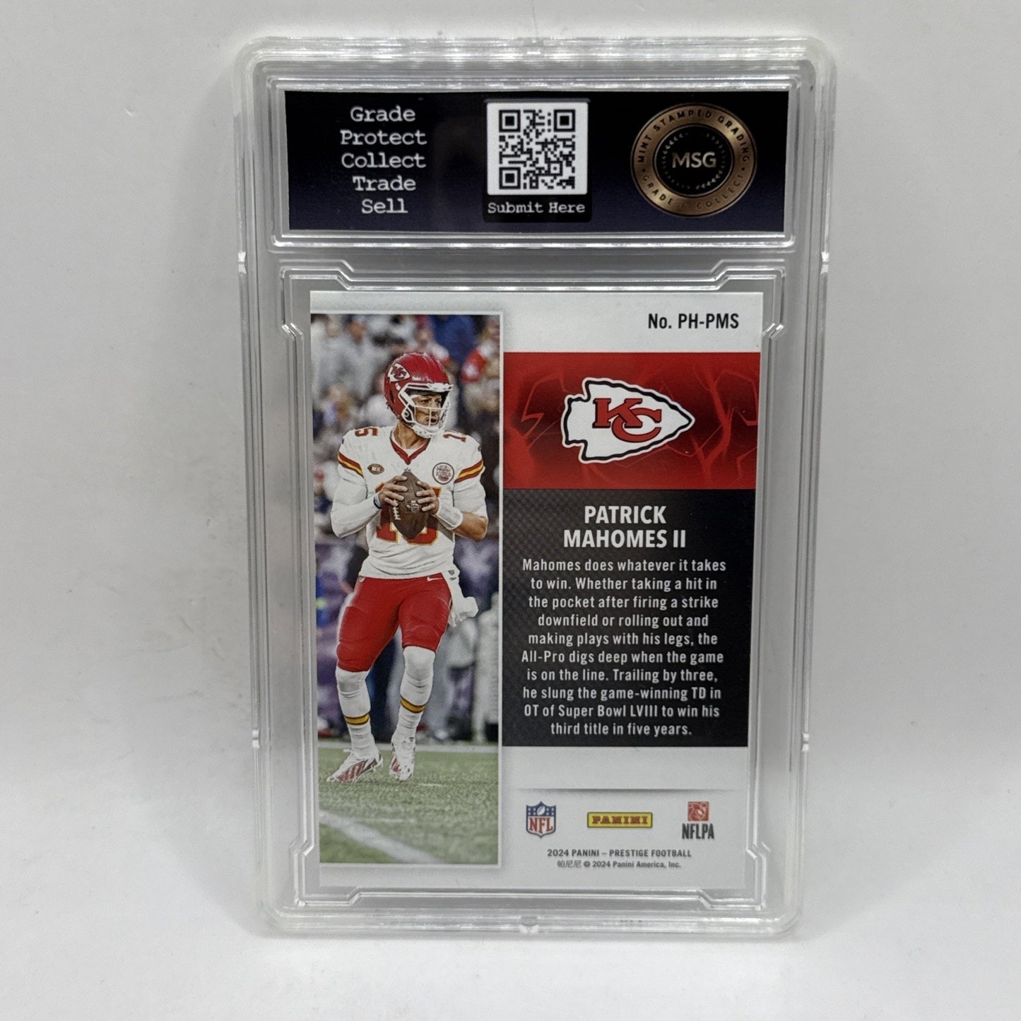 2024 Panini Prestige - Patrick Mahomes II Power House Graded 10 Gem Mint Chiefs