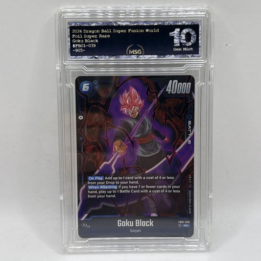 Dragon Ball Super Fusion World Awakened Pulse Goku Black #039 Graded 10 Gem Mint