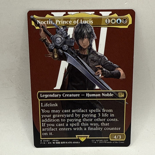 WOTC Universes Beyond: FINAL FAN Noctis, Prince of Lucis (Borderless) (R) LP