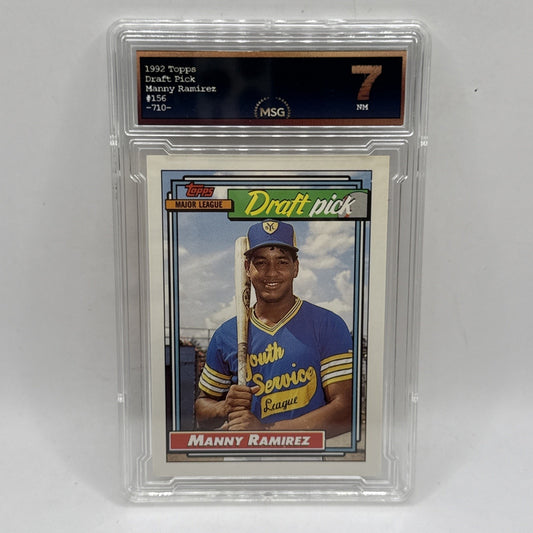 Manny Ramirez 1992 Topps Gold #156 Cleveland Indians Rookie Graded 7 MLB