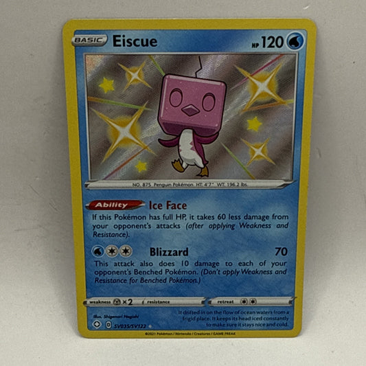 Pokemon Tcg Eiscue SV035/SV122 Shining Fates: Shiny Vault Holo LP Card