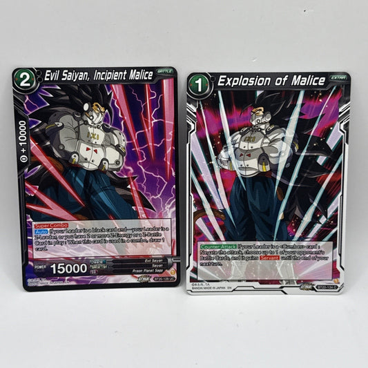 Evil Saiyan Incipient Malice BT20-129 Power Absorbed Dragon Ball Super BT20-134