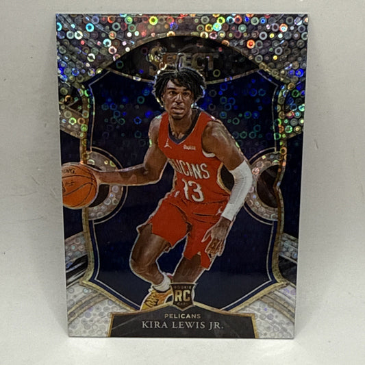 2020-21 PANINI SELECT BASKETBALL KIRA LEWIS JR SILVER DISCO CONCOURSE LEVEL RC