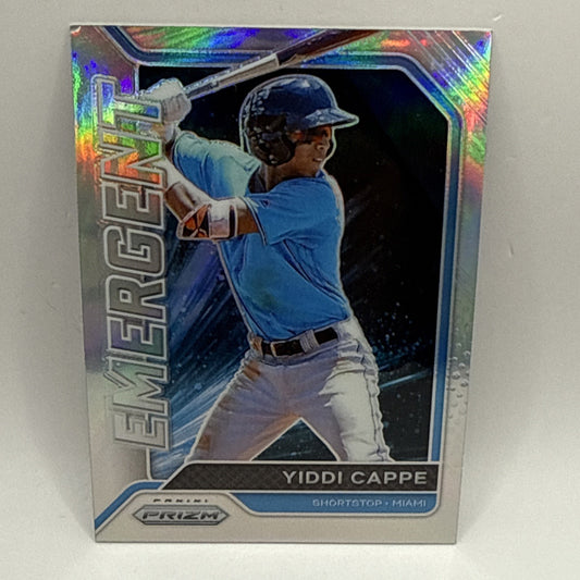 2021 Panini Prizm Yiddi Cappe Emergent #EM7 Silver PrizmNM/M
