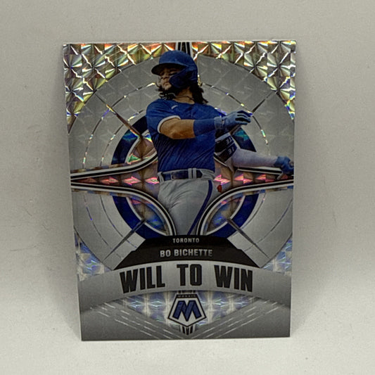 2022 Panini Mosaic - Will to Win Mosaic Prizm #WW-4 Bo Bichette MLB Toronto Card